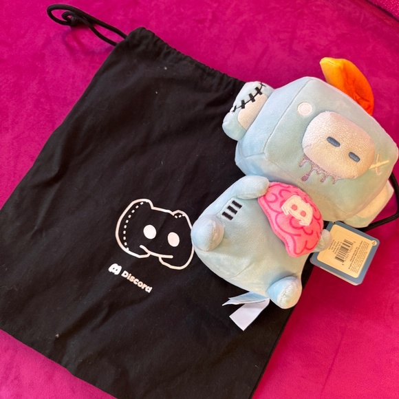 Zombie Wumpus Plushie with Discord Bag - Picture 1 of 2